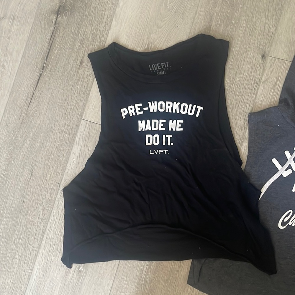 Live fit crop top muscle tops all sizes small